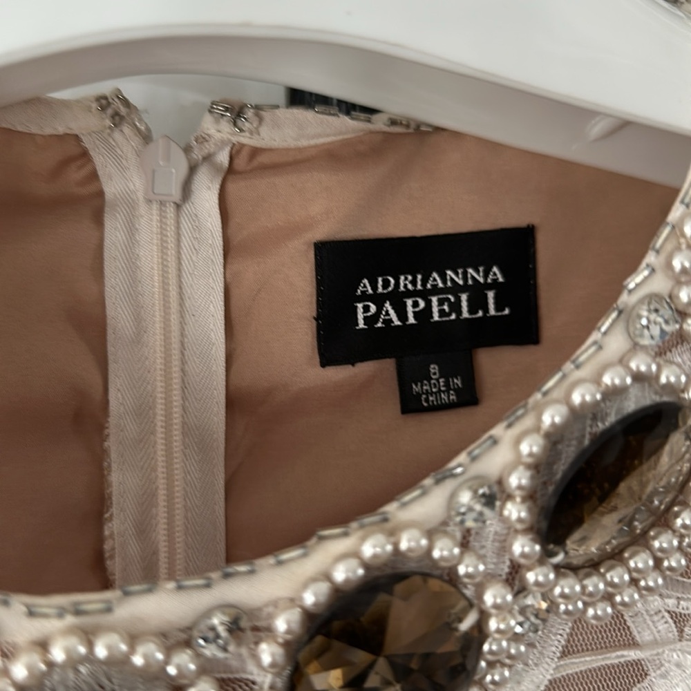 Adrianna Papell special occasion off white dress - Picture 3 of 6